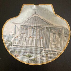 Large Scallop Shell Trinket Dish - Beach House